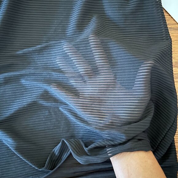 NWT Kinesis Athletic Tank Semi Sheer Stripes Racerback Size XS Black Tank Active - Picture 4 of 8